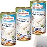 Zimmermann Münchner Weißwürste 3er Pack (3x530g Dose) +...