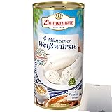 Zimmermann Münchner Weißwürste 1er Pack (1x530g Dose) +...